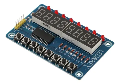 Modulo Display LED 8-Bit TM1638 Con 8 Tasti Per Arduino AVR ARM – Tubo Digitale, 1/2/5 Pezzi - Foto 2