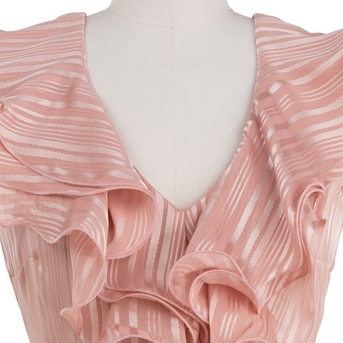 Imagen 4 de 7 de Blusa Fiesta Peplum Destellos Holanes Noche Elegante Sexy.