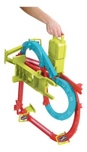 Circuito de alta velocidade Hot Wheels Action Track Neon colorido multicolorido