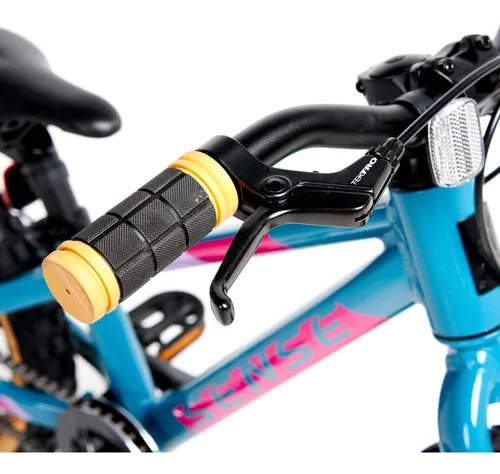 Bicicleta Infantil Aro 16 Sense Grom Impact Cor Aqua Rosa