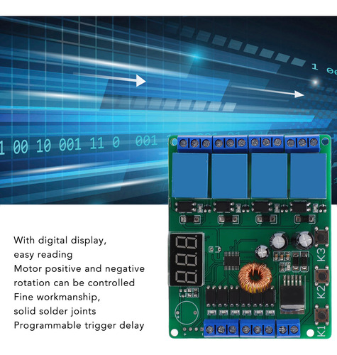 Control De Relé Reversible Programable Con Módulo De Relé De