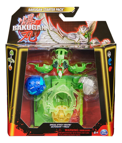 Set De Bakugan 3.0 De Inicio X 4 Attack Ventri