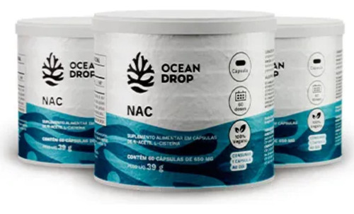 Nac 120 Cápsulas - Ocean Drop
