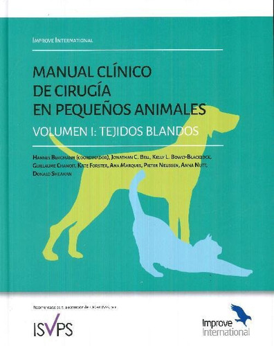 Libro Manual Clínico De Cirugía En Pequeños Animales Vol. I