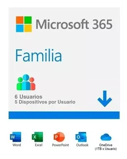 Microsoft 365 Family 6 Usuarios