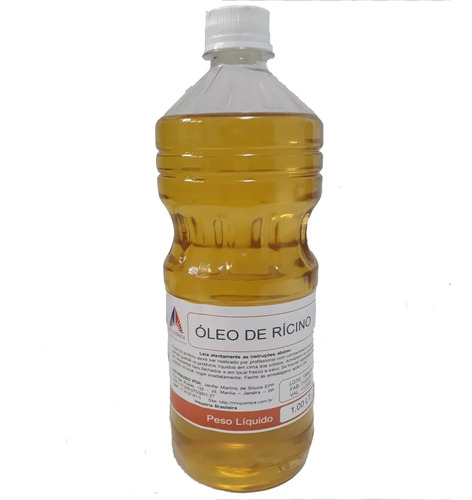 3 Lt Óleo De Rícino Puro C/ Laudo De Análise Cresc.de Cabelo