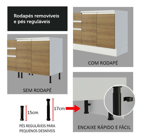 Paneleiro 100% Mdf 2 Portas Smart Madesa