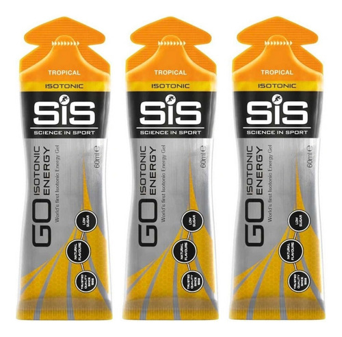 Sis Go Energy Gel + Isotonic Pack De 3 Geles -sabores Varios