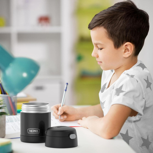 Thermos Funtainer Tarro De Comida Niño 300ml Incluye Cuchara Color Black