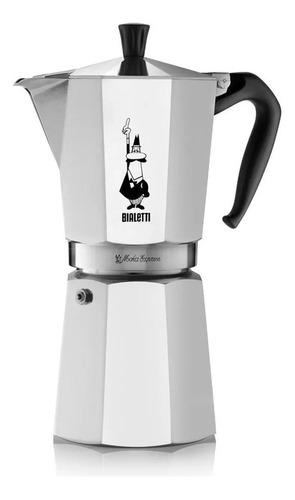 Cafetera Italiana Moka Express 18 Pocillos Bialetti Aluminio