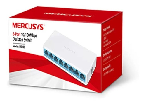 Switch 8 Puertos Ms108 10/100m Mercusys