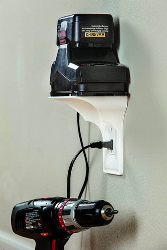Estante Con Enchufe De Pared De 1 Pieza, Organizador Platead