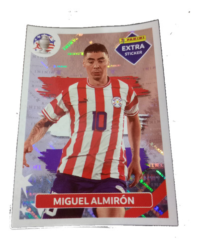 Figu Extra Sticker Miguel Almirón Plata Copa América 2024