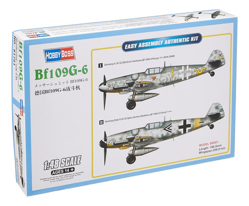 Hobbyboss 81749 Bf109 Avión Caza Alemán Messerschmitt 1/48