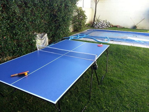 Mesa Ping Pong Profesional Plegable Red+3 Paletas+6 Pelotas