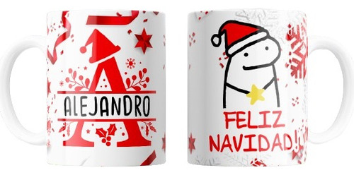 Tazas Alfabeto Flork Navidad A - J