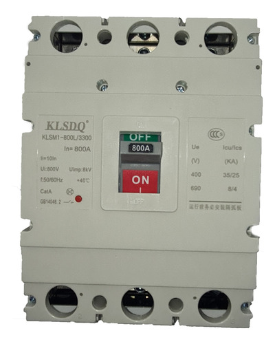Interruptor Termomagnetico 800 Amper Caja Moldeada 3 Polos 