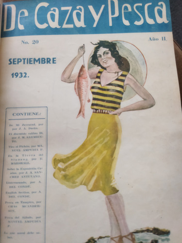 Caza Y Pesca 1932 1933 Libro Fascicular Revistas (Usado)