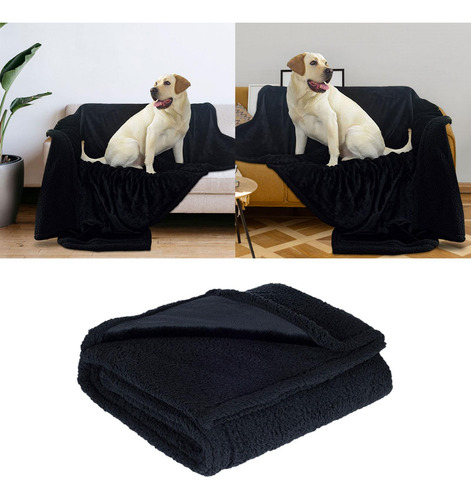Manta Para Perro, Impermeable, De Franela, Para Negro S