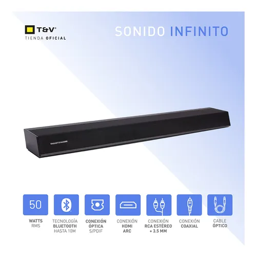 Barra De Sonido Negro 40hz - 20khz