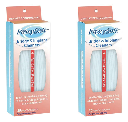 Proxysoft Hilo Dental Para Puentes E Implantes, Paquete De 2