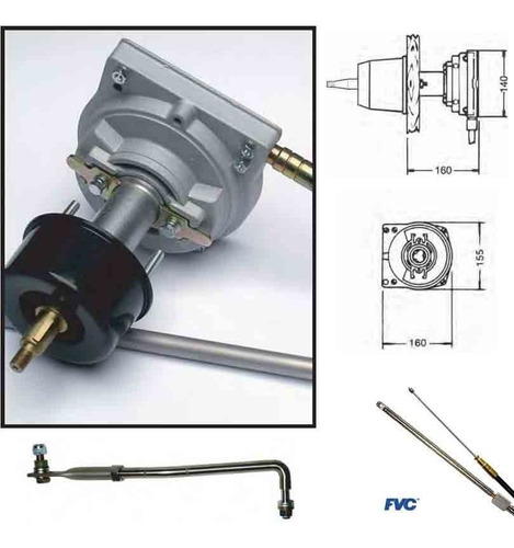 Sistema De Direccion Fayva Cable De 2,75m Y Brazo Regulable