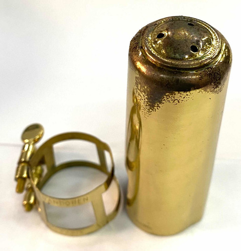 Abraçadeira Sax Tenor C/tampa Vandoren Lc803 Novo Mostruario