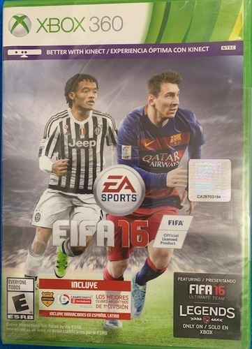 Fifa 16 Standard Edition Xbox 360  Físico
