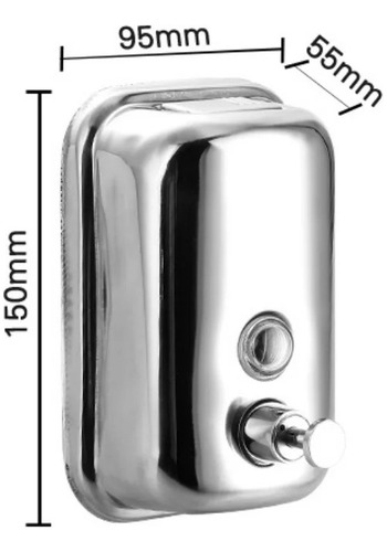 Dispensador De Jabón Shampoo Baño 500 Ml Jabonera Manual