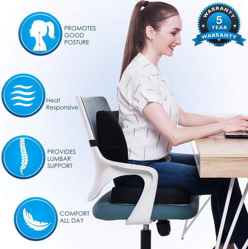 Cojines De Asiento Qutool, Espuma Viscoelástica, Ergonómicos