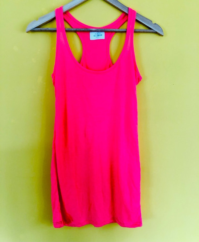 Musculosa Fluor Naranja De Mujer Talle S De Algodon 