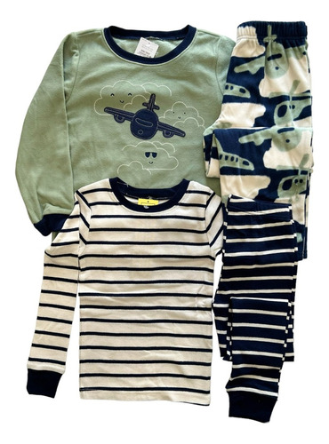 Carters Set Pijamas 4 Piezas Magas Largas T2 T3 T4 T5 T6