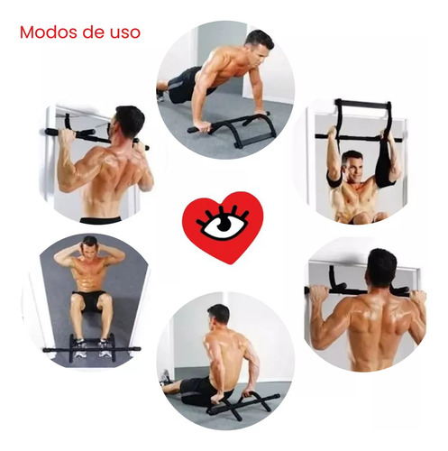 Barra Dominadas Marco Puerta Flexiones Abdominales Veoquiero