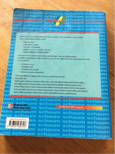 Estadística Murray R. Spiegel Tercera Edición