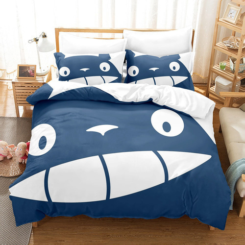 Totoro Bedding, Funda De Edredón Con Estampado De Anime