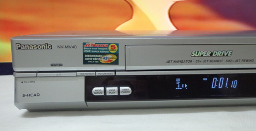 Video Cassete Panasonic Nv-mv40 - Usado - Funcionando Prateado (Usado)