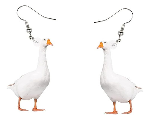 Lindos Aretes Gota Ganso Gallina Metal Divertidos Novedosos