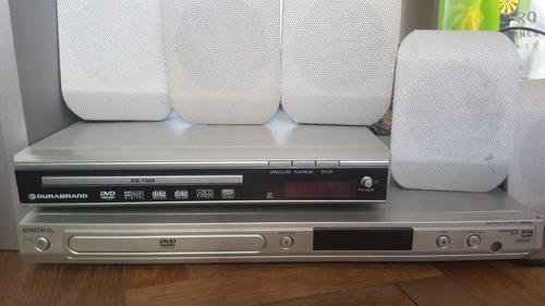 Lote De 2reproductores De Dvd + 6 Parlantes