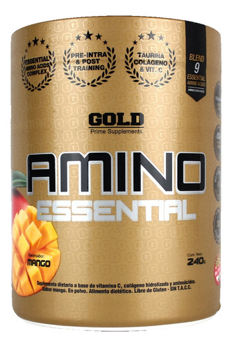 Amino Essential Eaas 30 Serv Gold Nutrition Aminoácidos