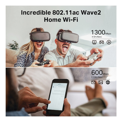 Router Inalámbrico Tp-link Ac Wave 2 1900 Doble Banda.
