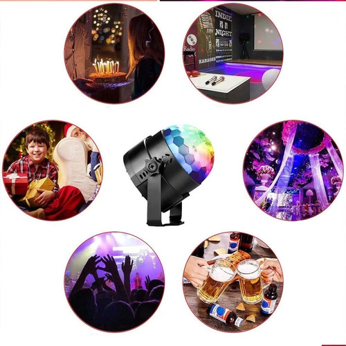 Luces De Escenario De Fiesta Con Iluminación Láser Led Rgb