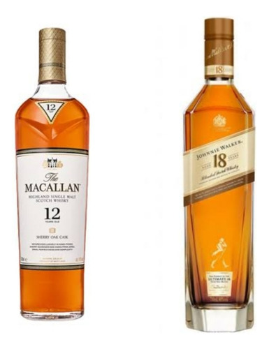 Whiskys Originalesthe Macallan Y Johnny Walker 18 Años 