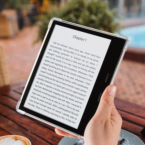 Funda Transparente Para Kindle Oasis 7 PuLG + Stickers