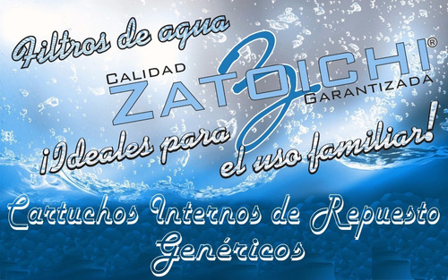 Imagen 6 de 10 de Combo 2 Repuestos P/filtro De Agua Zatoichi/similar 5 Micron
