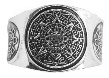 Anillo azteca online plata