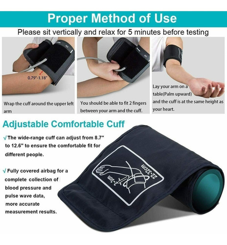 Tensiometro Digital Brazo Medidor Presion Arterial Enfermeria Automatico Femmto