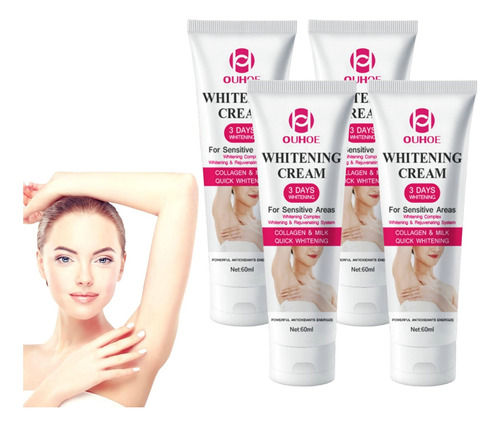 4×crema Blanqueadora Corporal Instantánea Áreas Intimas B .