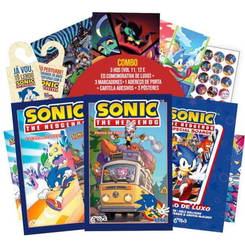 Combo Sonic Volumes 11, 12 E Edição Especial 30 Anos