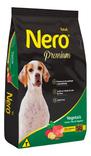 Ração Nero Premium Vegetais Para Cães Adultos 20kg