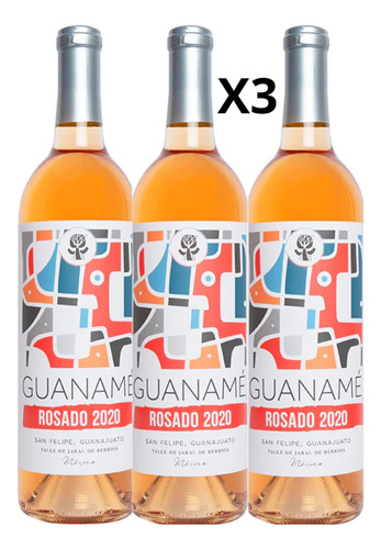 Vino Rosado Guaname Guanajuato Pack 3 Botellas